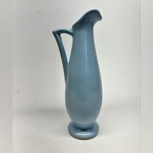 Vintage Baby Blue Shawnee Ewer Pitcher Vase Footed 1168 Vintage MCM
